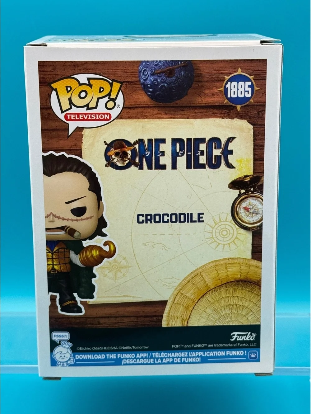 John Swasey signed Sir Crocodile One piece Funko with quote and doodles MAS COA